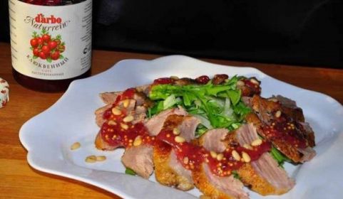Салат с утиной грудкой рецепт с фото пошагово