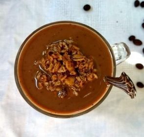 Шоколадно-кофейная овсяная каша рецепт с фото пошагово 