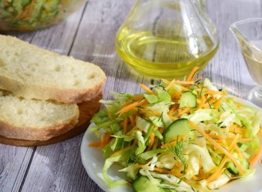 Салат витаминный из овощей рецепт с фото пошагово