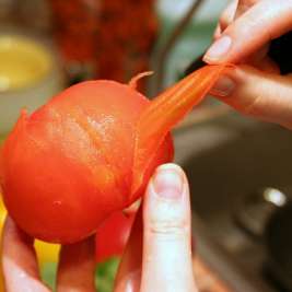 Как очистить помидоры от кожицы