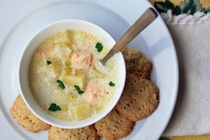 Сливочный суп с лососем в мультиварке рецепт с фото пошагово 