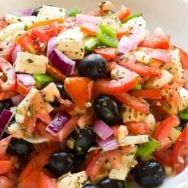 Греческий салат вегетарианский