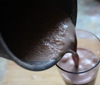 Молочный коктейль Фраппе с нутеллой рецепт с фото пошагово