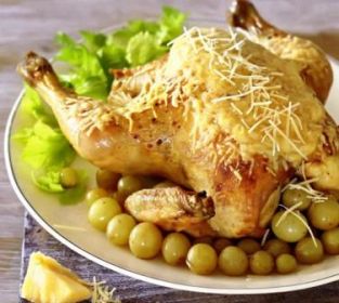 Цыпленок с чесноком в духовке, как приготовить по фото пошагово по рецепту